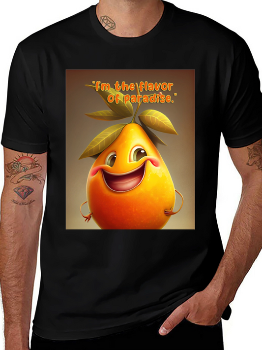 Flavor of Paradise Graphic Tee - Premium Black T-Shirt