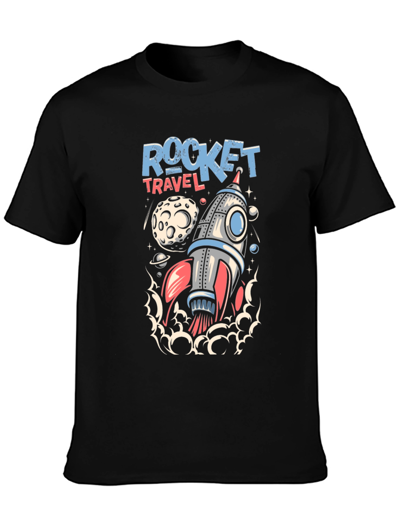Rocket Travel T-Shirt - Space Adventure Tee