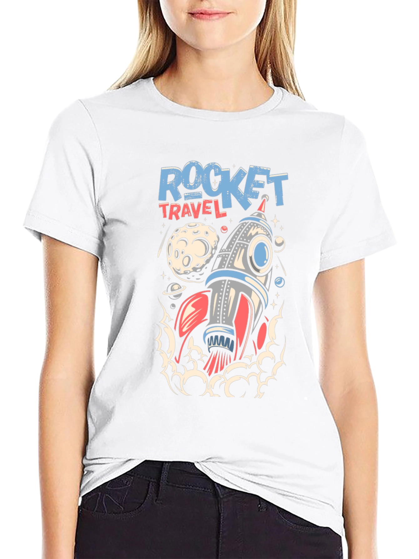 Rocket Travel T-Shirt - Space Adventure Tee