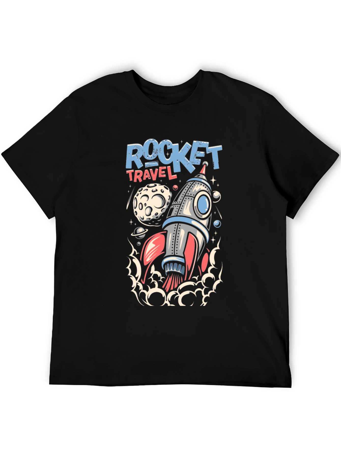 Rocket Travel T-Shirt - Space Adventure Tee