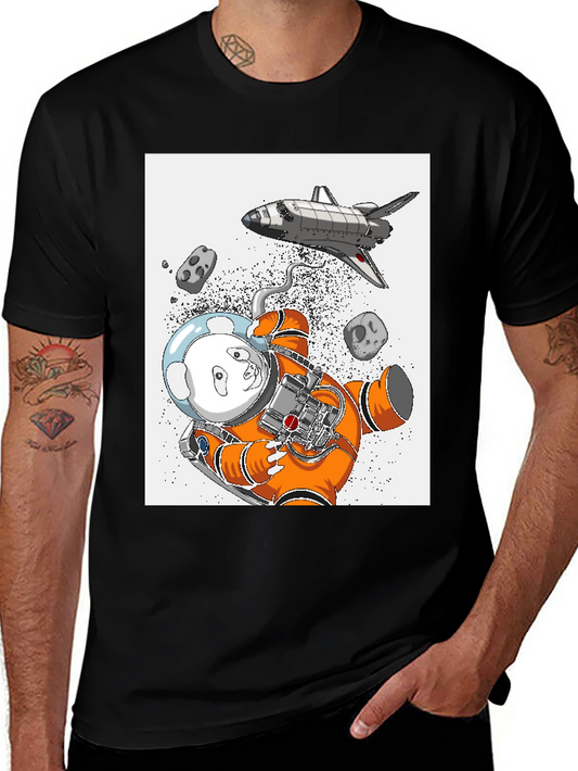 Astronaut Panda Graphic Tee - Explore the Galaxy in Style!