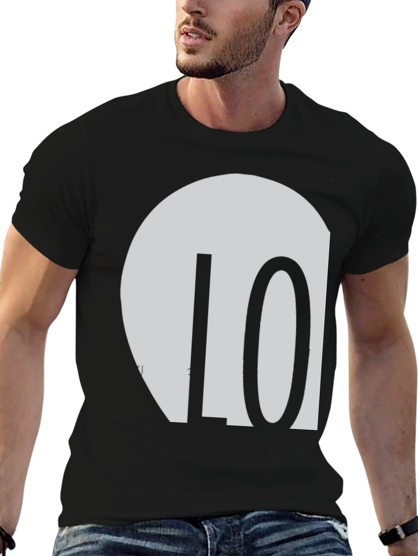 10 Graphic Tee - Modern Minimalist Design