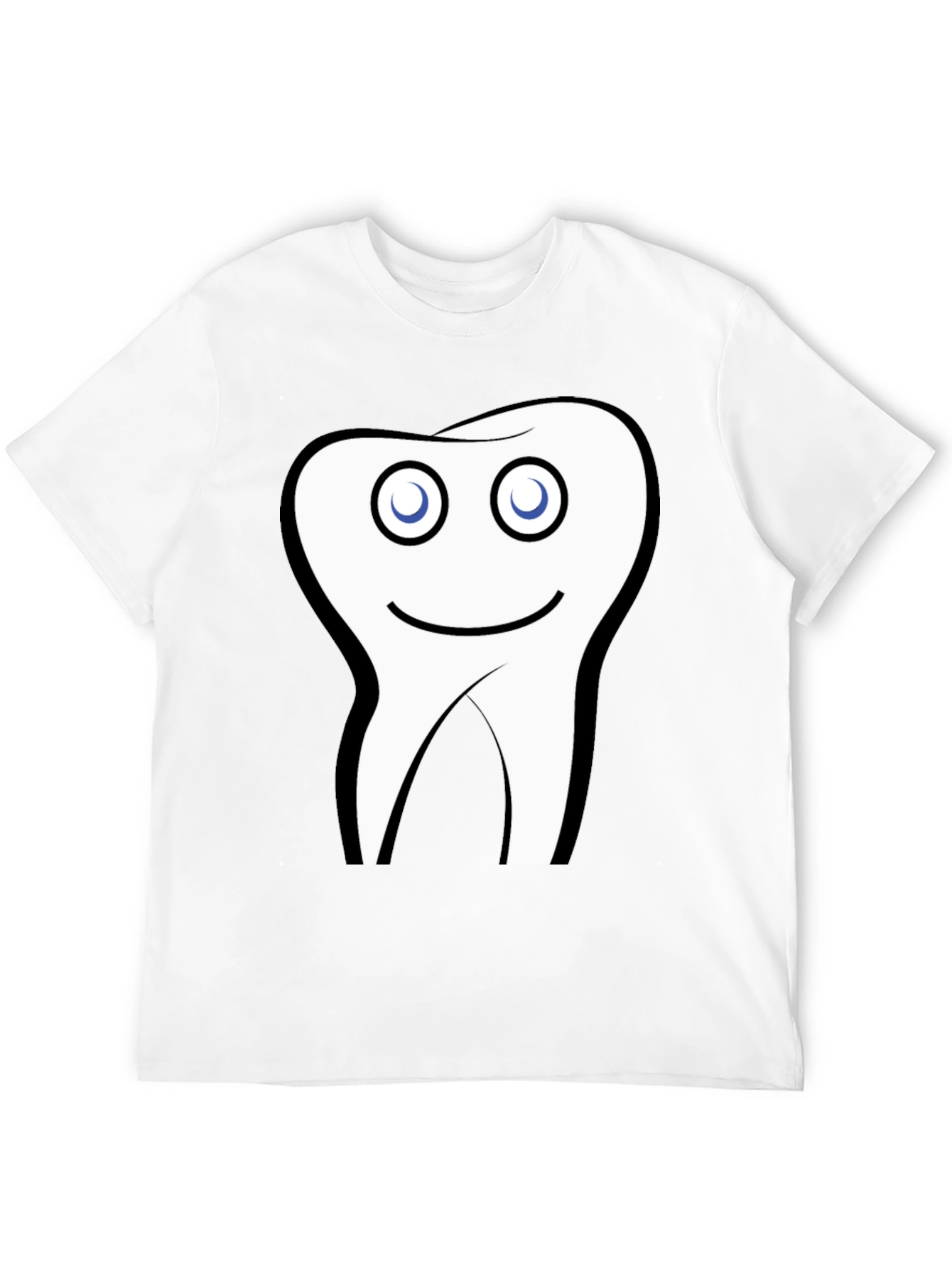Funny Tooth Graphic Black T-Shirt