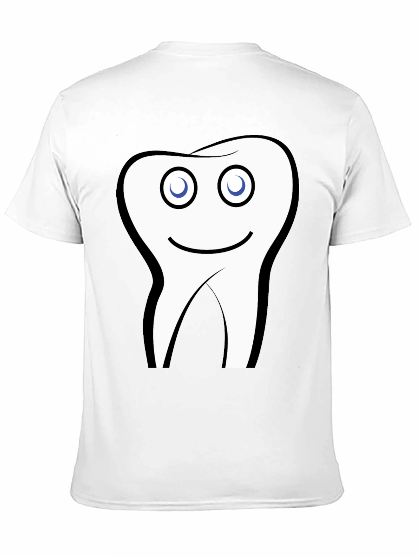 Funny Tooth Graphic Black T-Shirt