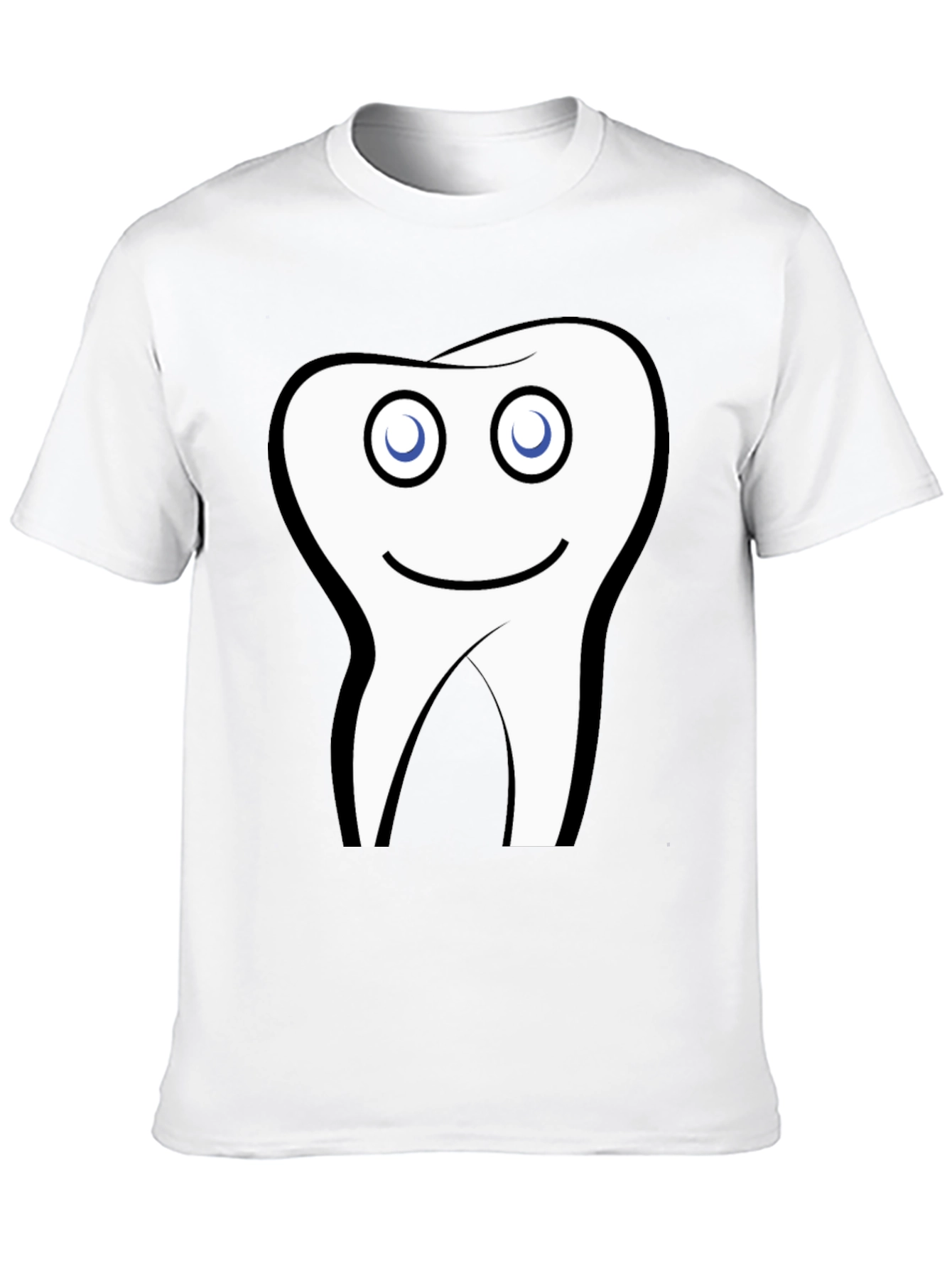 Funny Tooth Graphic Black T-Shirt