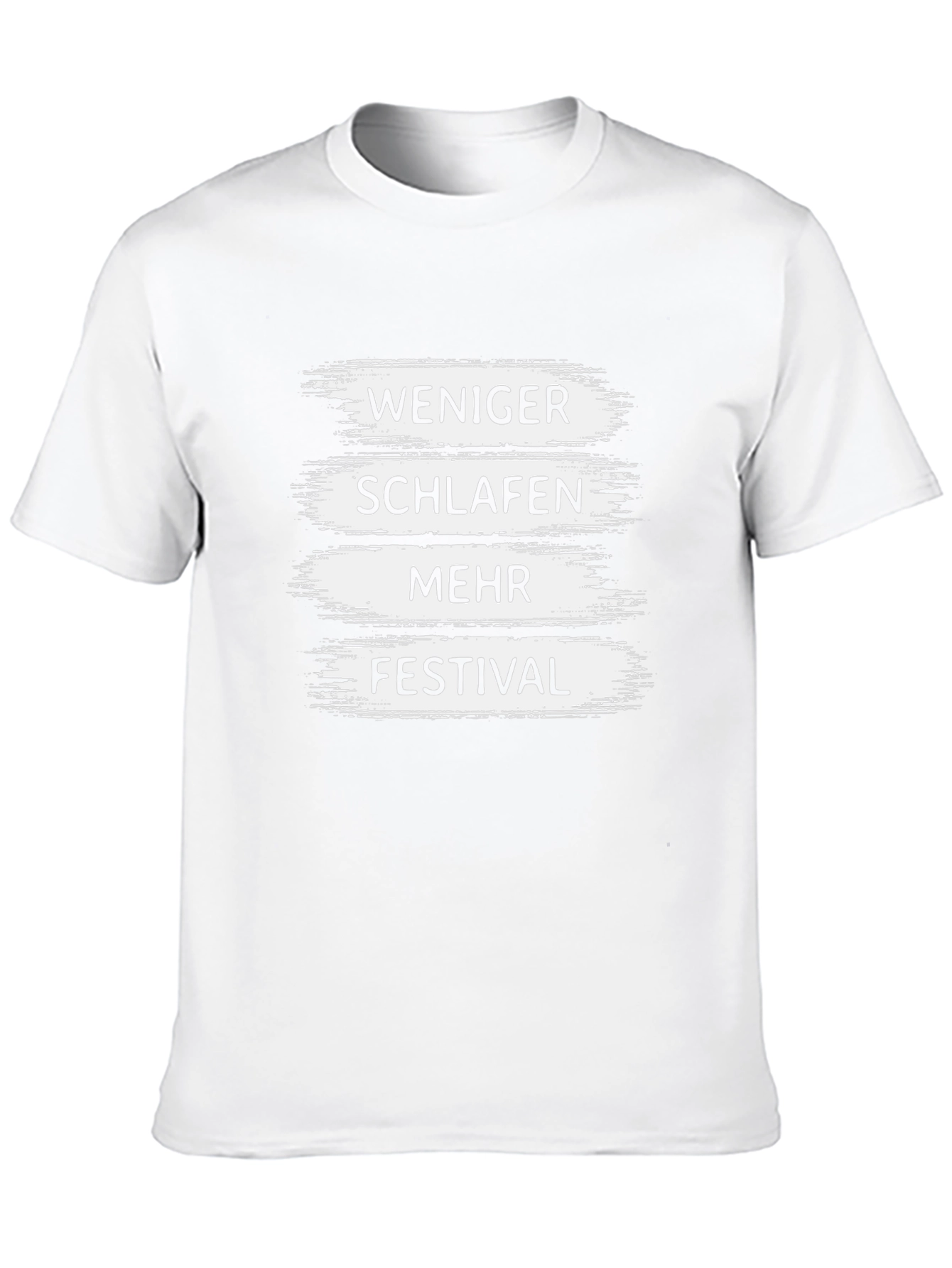 Weniger Schlafen Mehr Festival T-Shirt Black