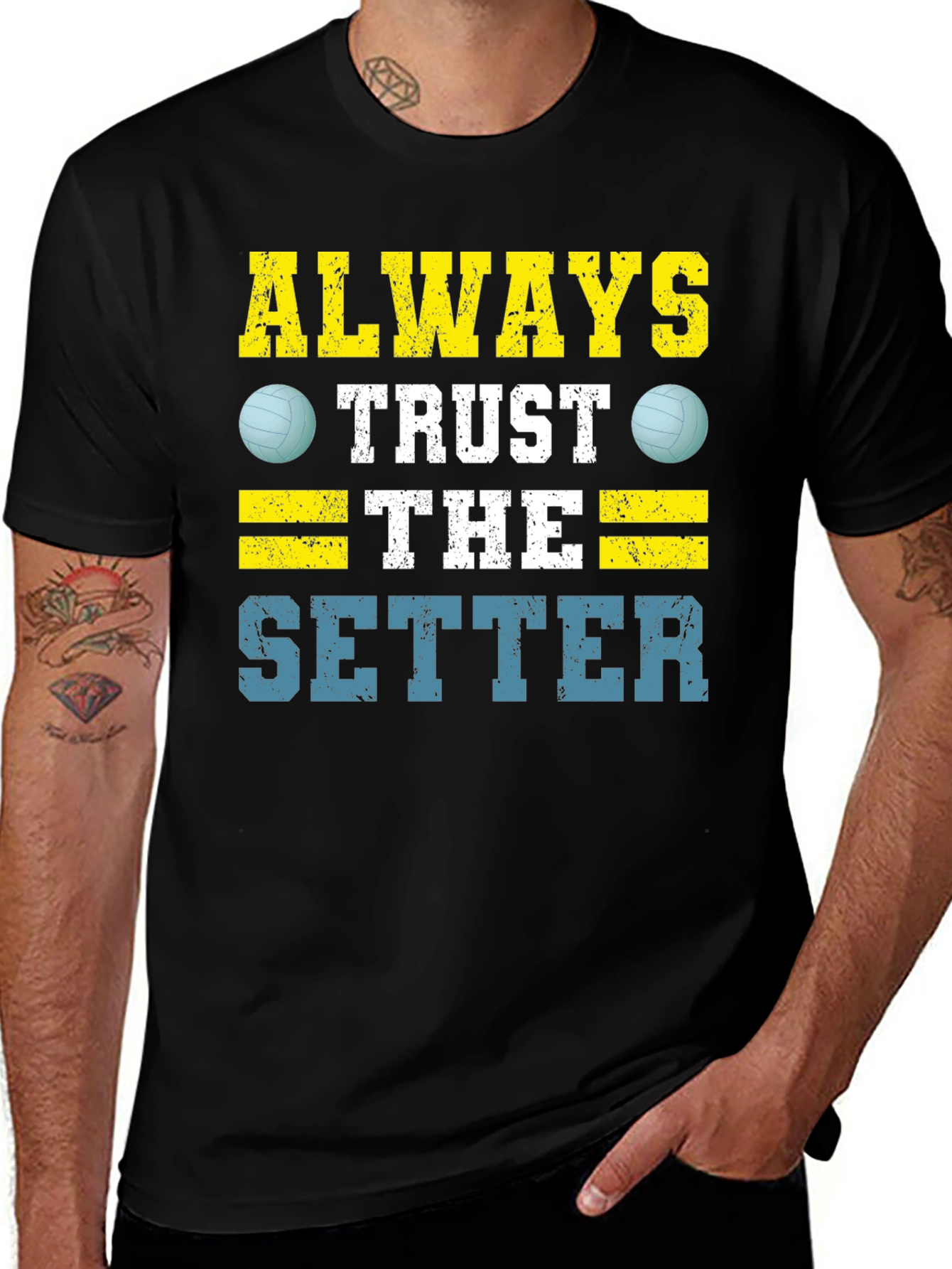 Always Trust The Setter Volleyball Graphic Tee