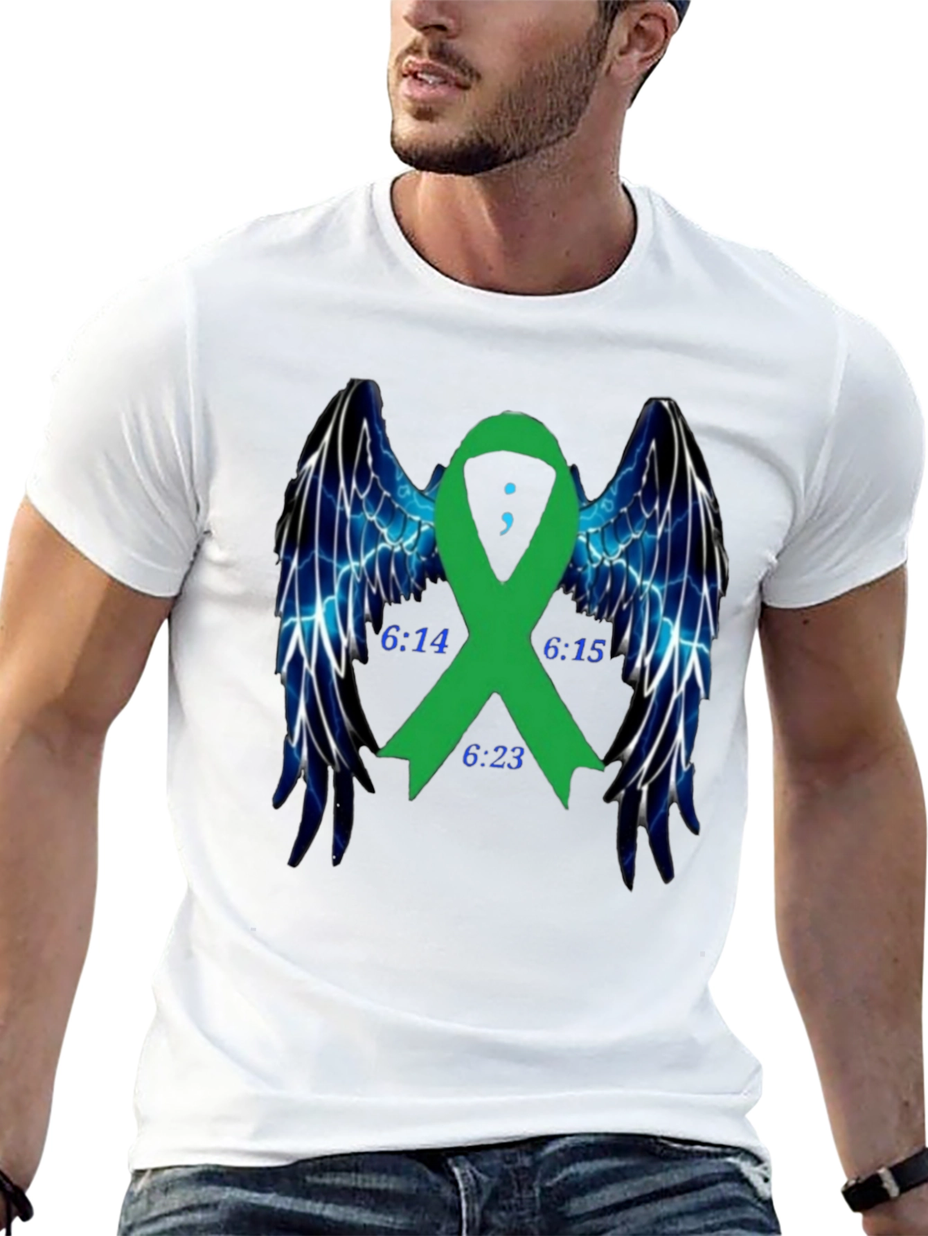 Wings & Ribbon T-Shirt: Hope & Remembrance