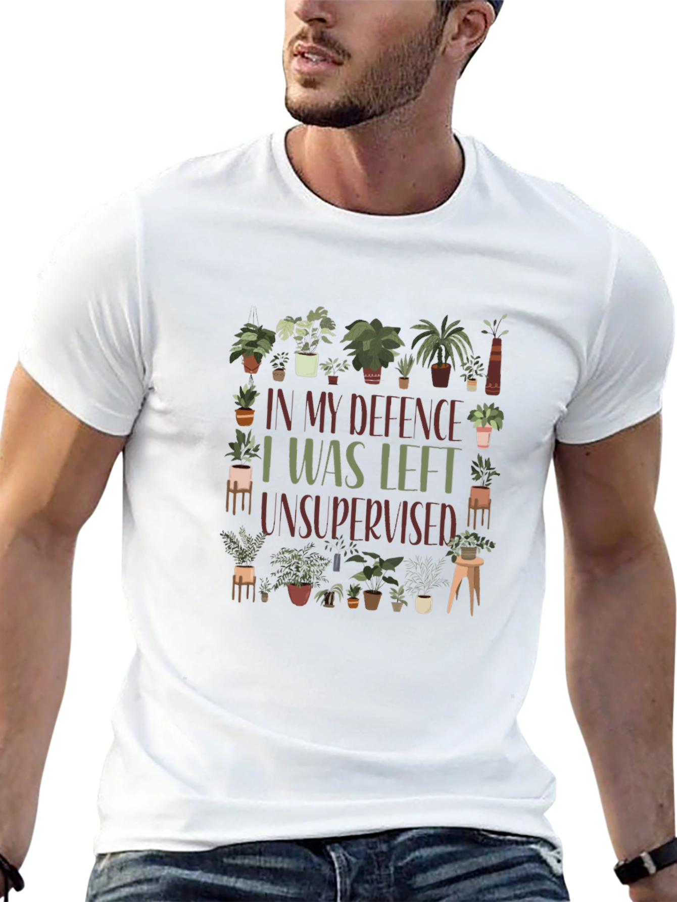 Funny Plant Lover T-Shirt - I Was Left Unsupervised