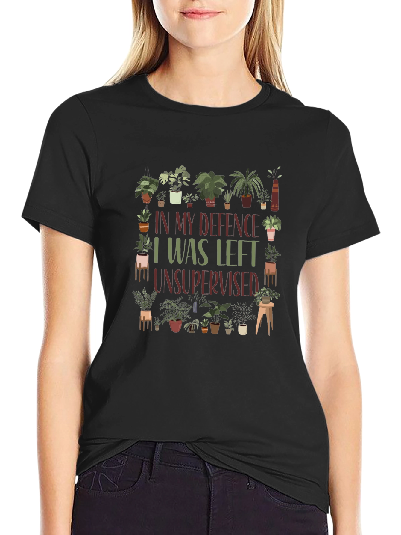 Funny Plant Lover T-Shirt - I Was Left Unsupervised