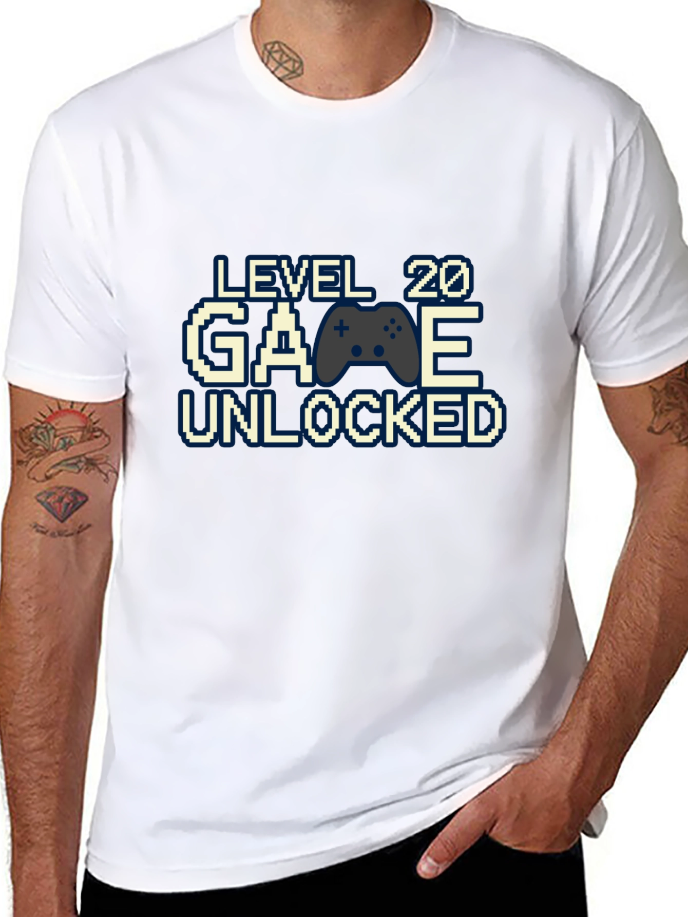 Level 20 Unlocked Gamer T-Shirt - Birthday Gift