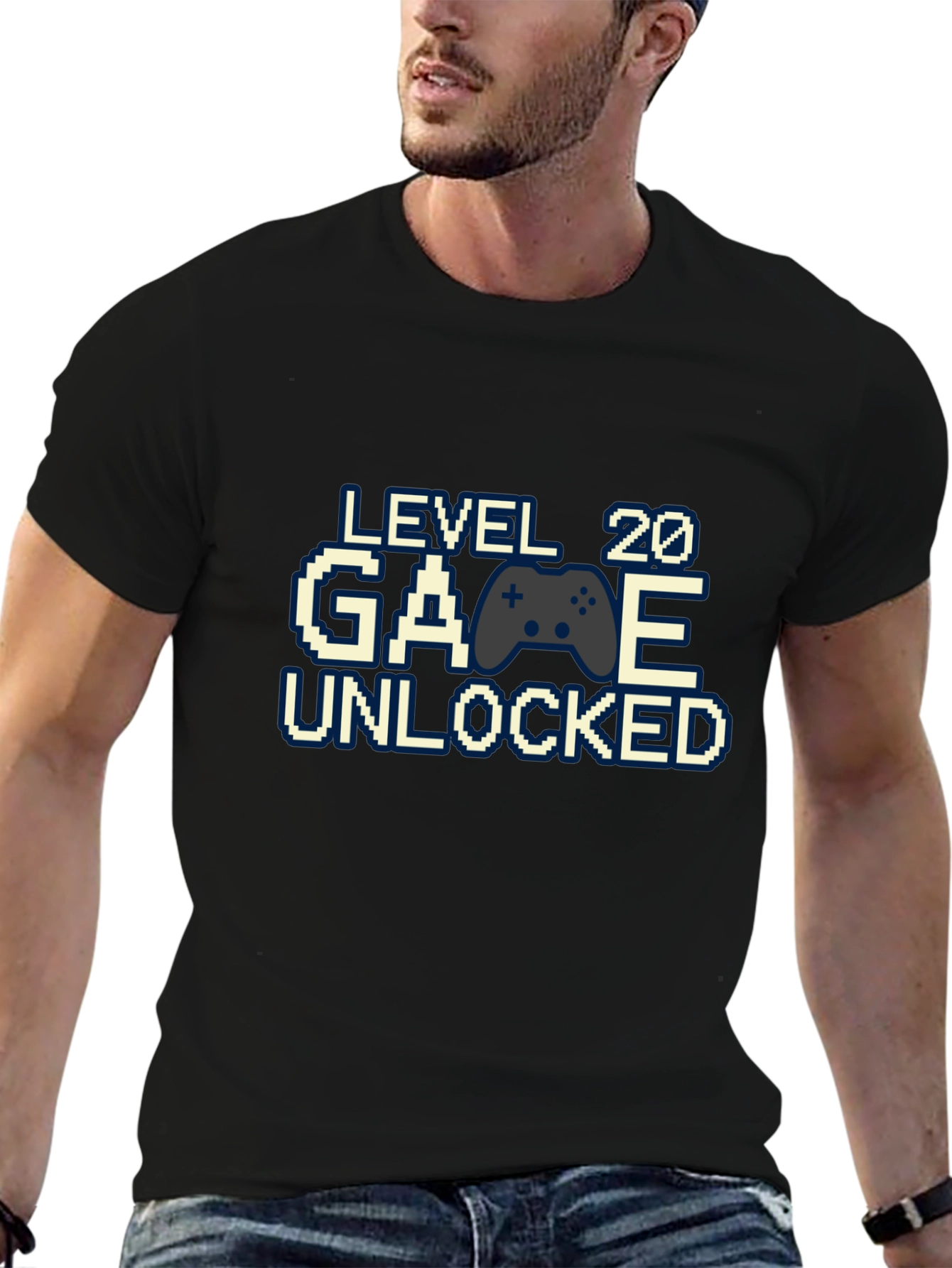 Level 20 Unlocked Gamer T-Shirt - Birthday Gift