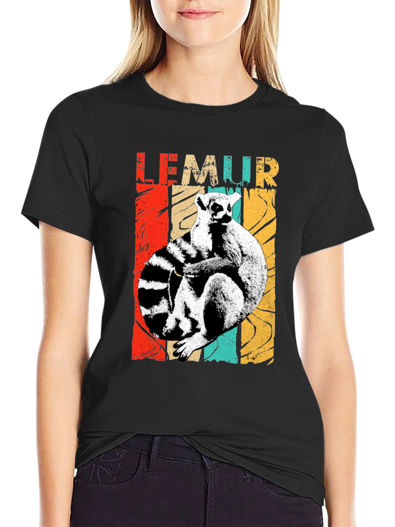 Lemur Graphic Print Tee