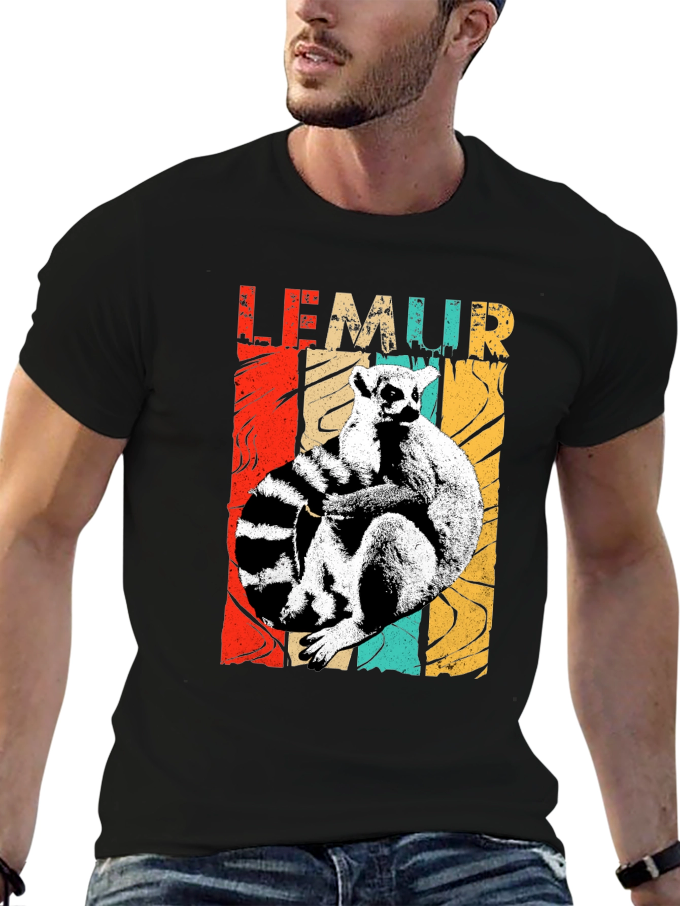 Lemur Graphic Print Tee