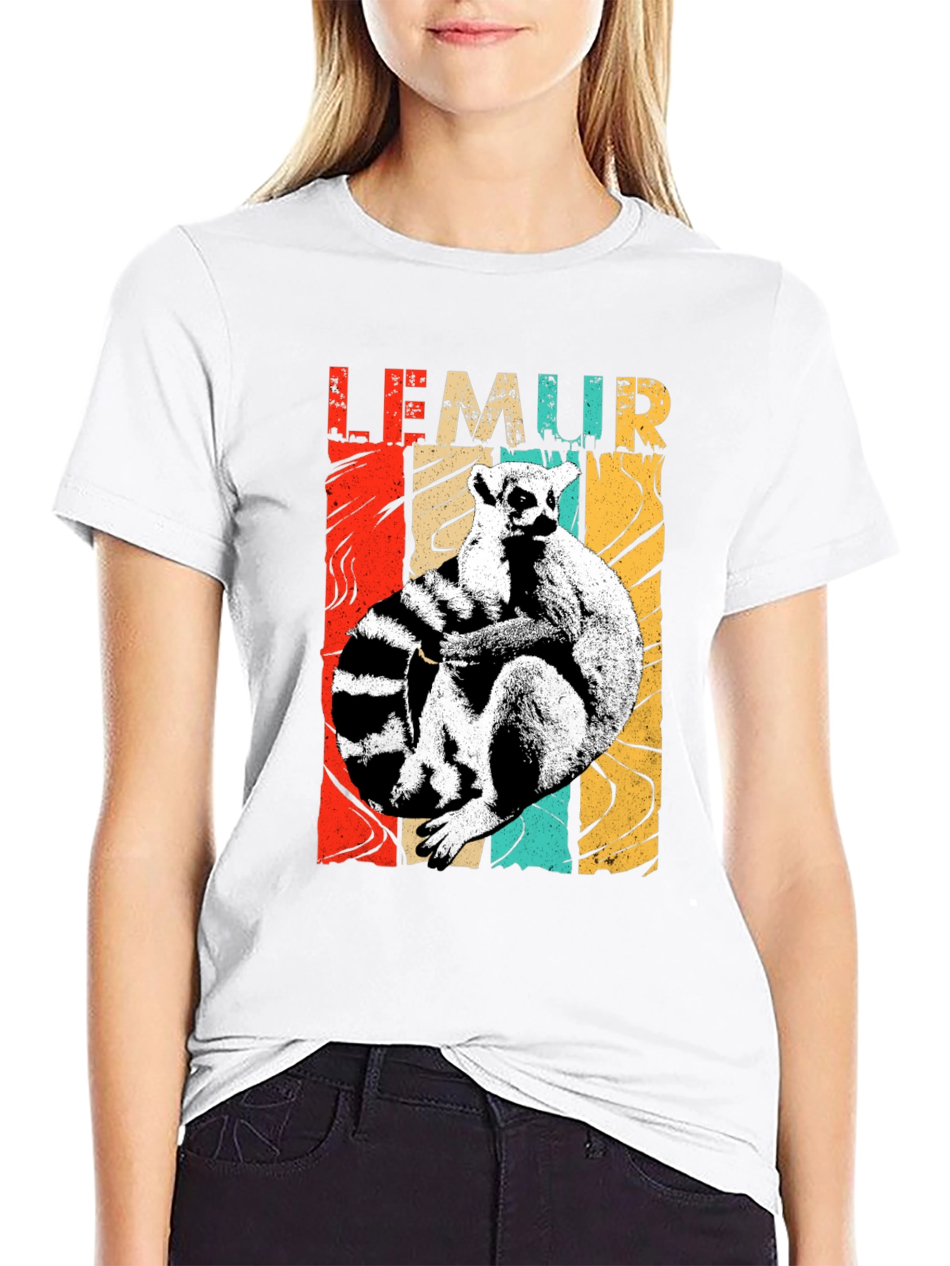 Lemur Graphic Print Tee