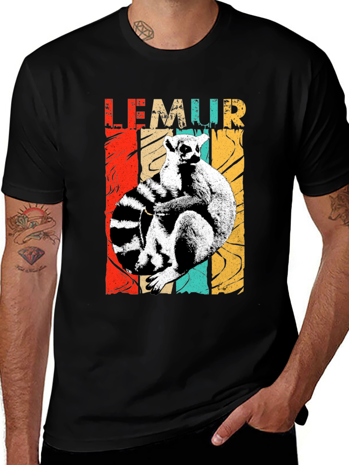 Lemur Graphic Print Tee