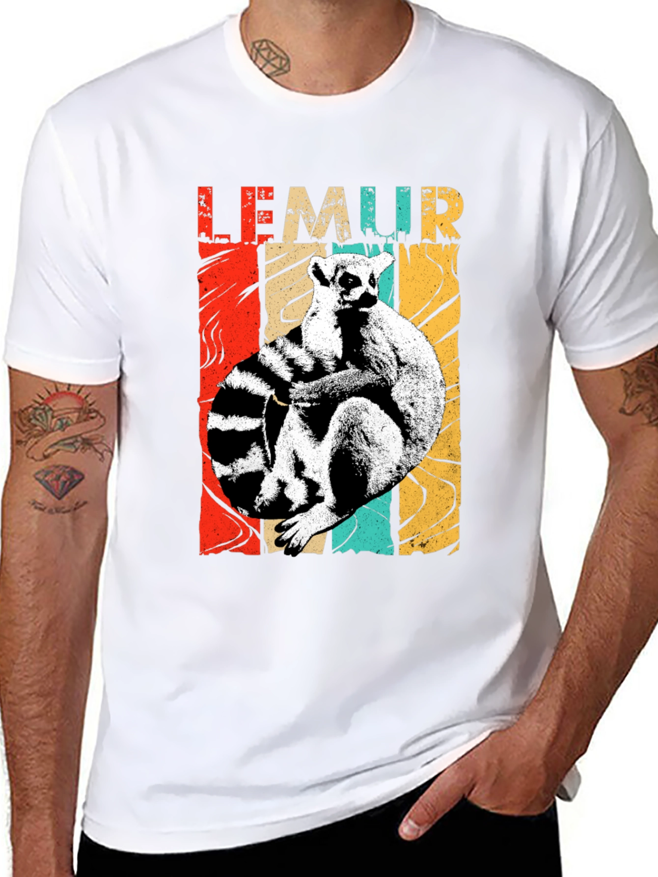 Lemur Graphic Print Tee