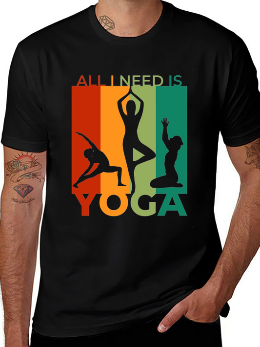 Yoga Silhouette T-Shirt - All I Need is Yoga Tee