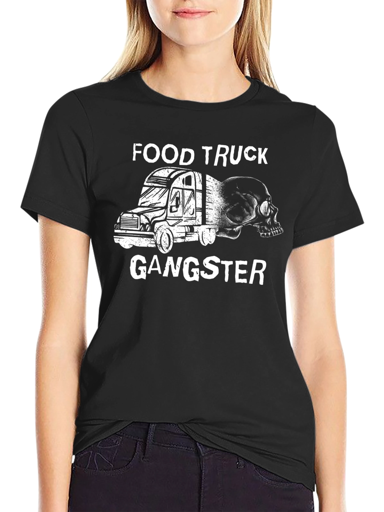 Food Truck Gangster T-Shirt - Black Graphic Tee