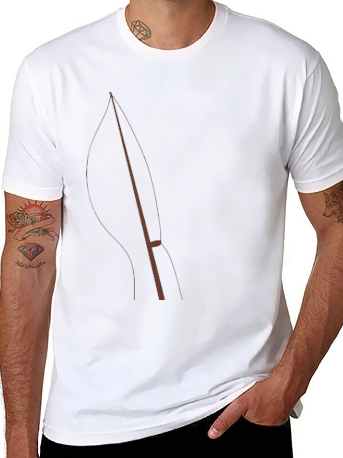 Minimalist Bow Hunting Arrow T-Shirt