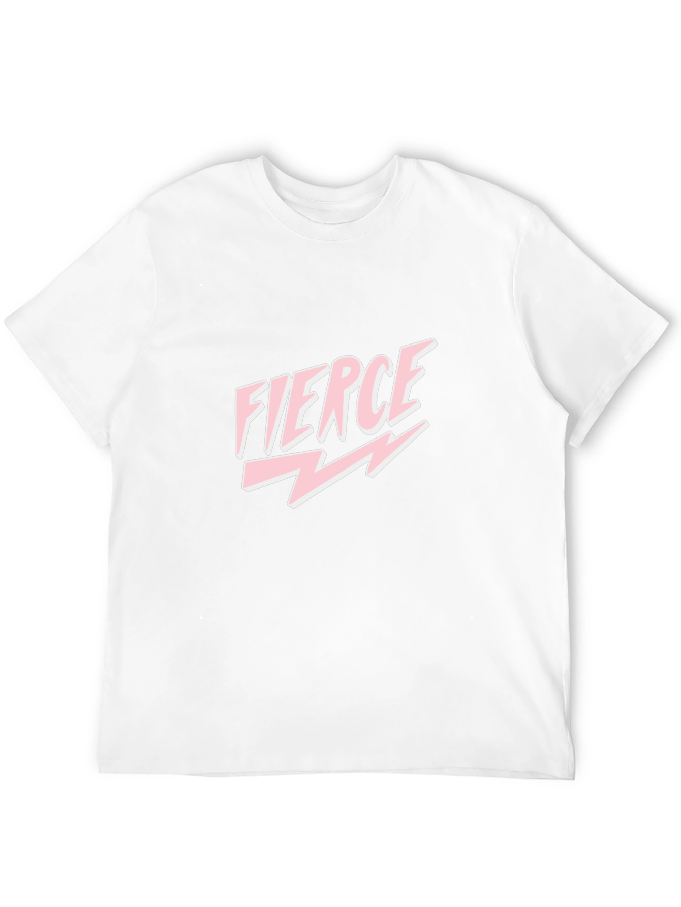 Fierce Graphic Print Tee - Black Cotton Blend Unisex