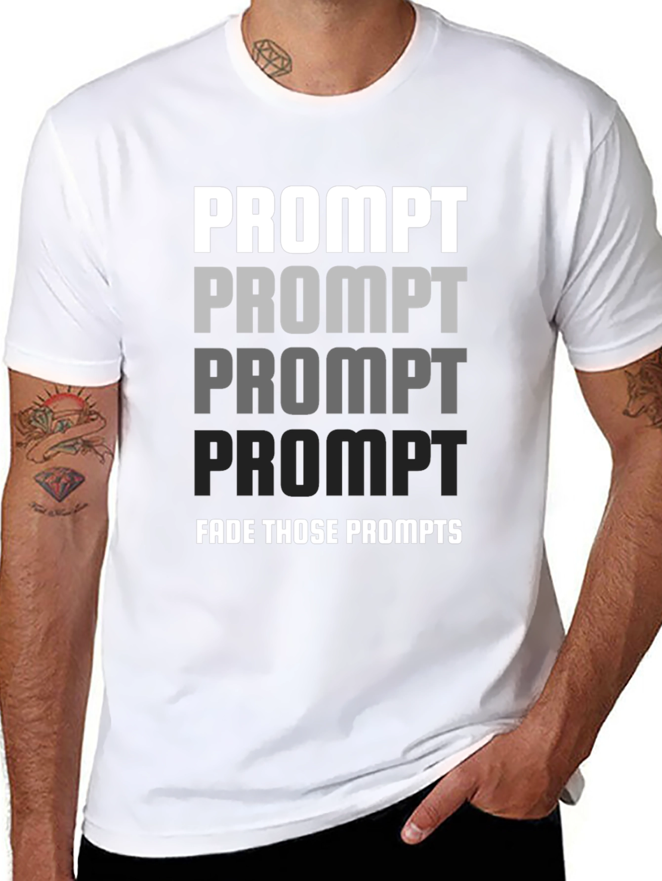 Fade Those Prompts Graphic T-Shirt