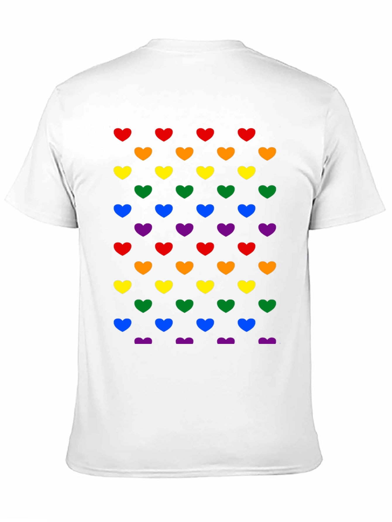 Rainbow Hearts Graphic Tee - Pride Shirt