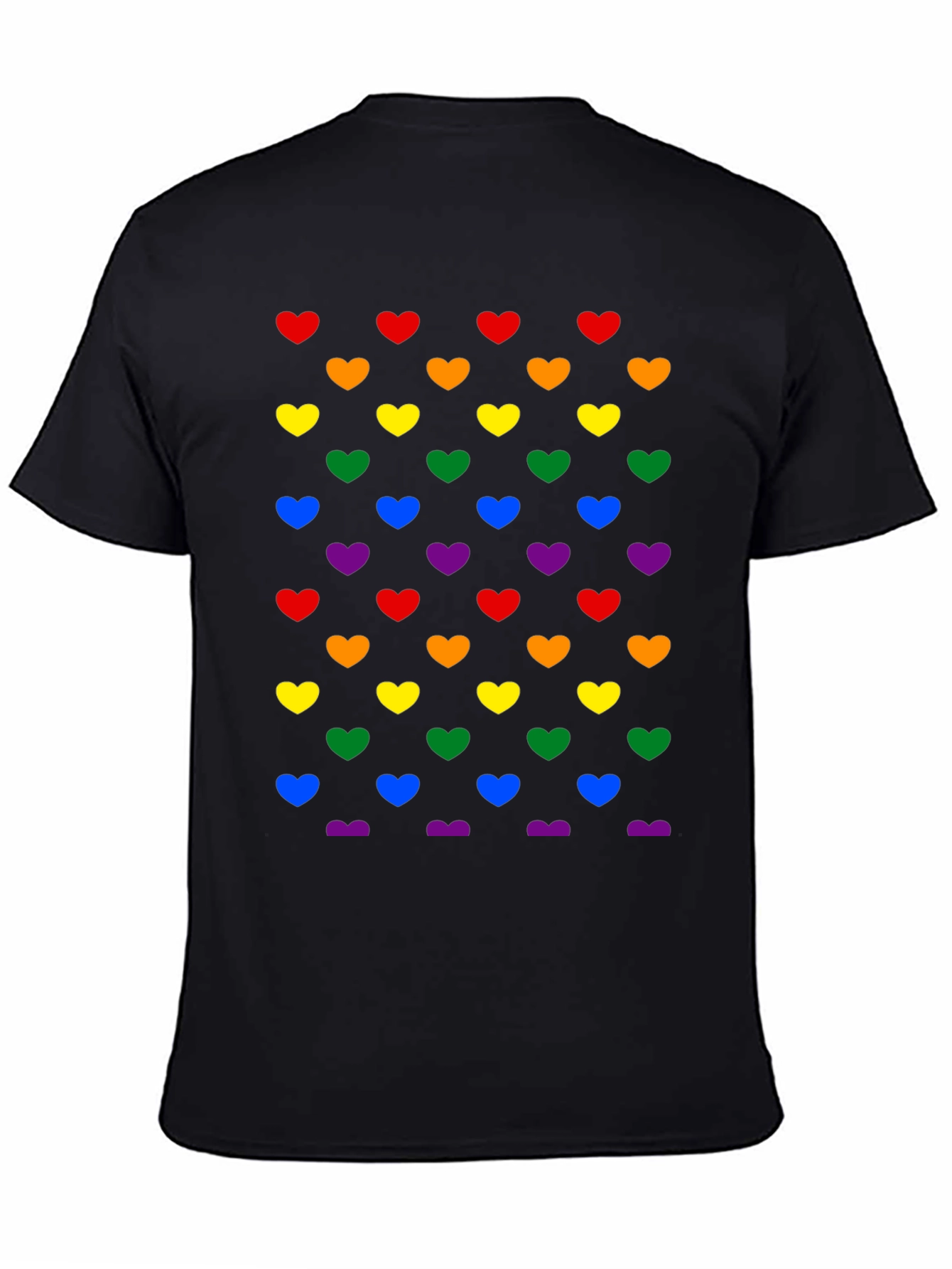 Rainbow Hearts Graphic Tee - Pride Shirt
