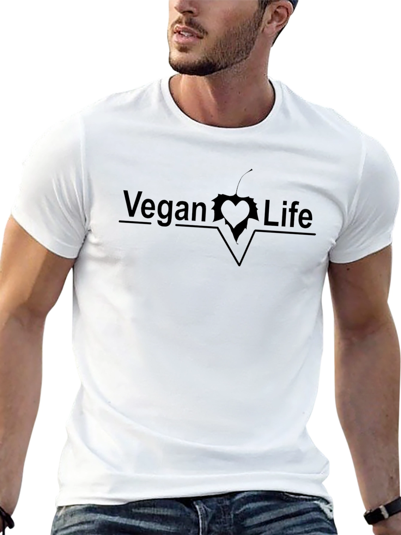 Vegan Life T-Shirt Short Sleeve Casual Wear