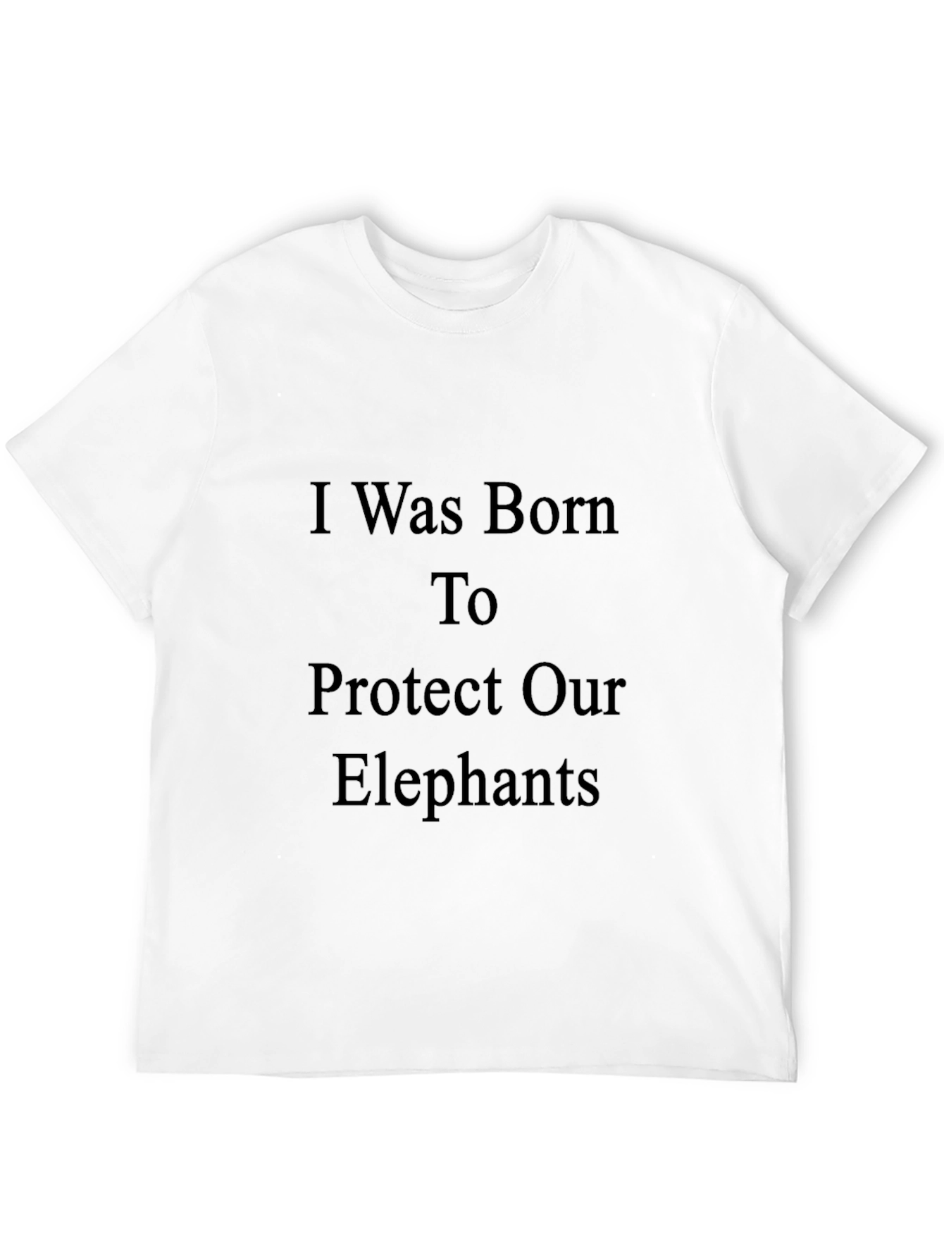 Protect Elephants Black T-Shirt