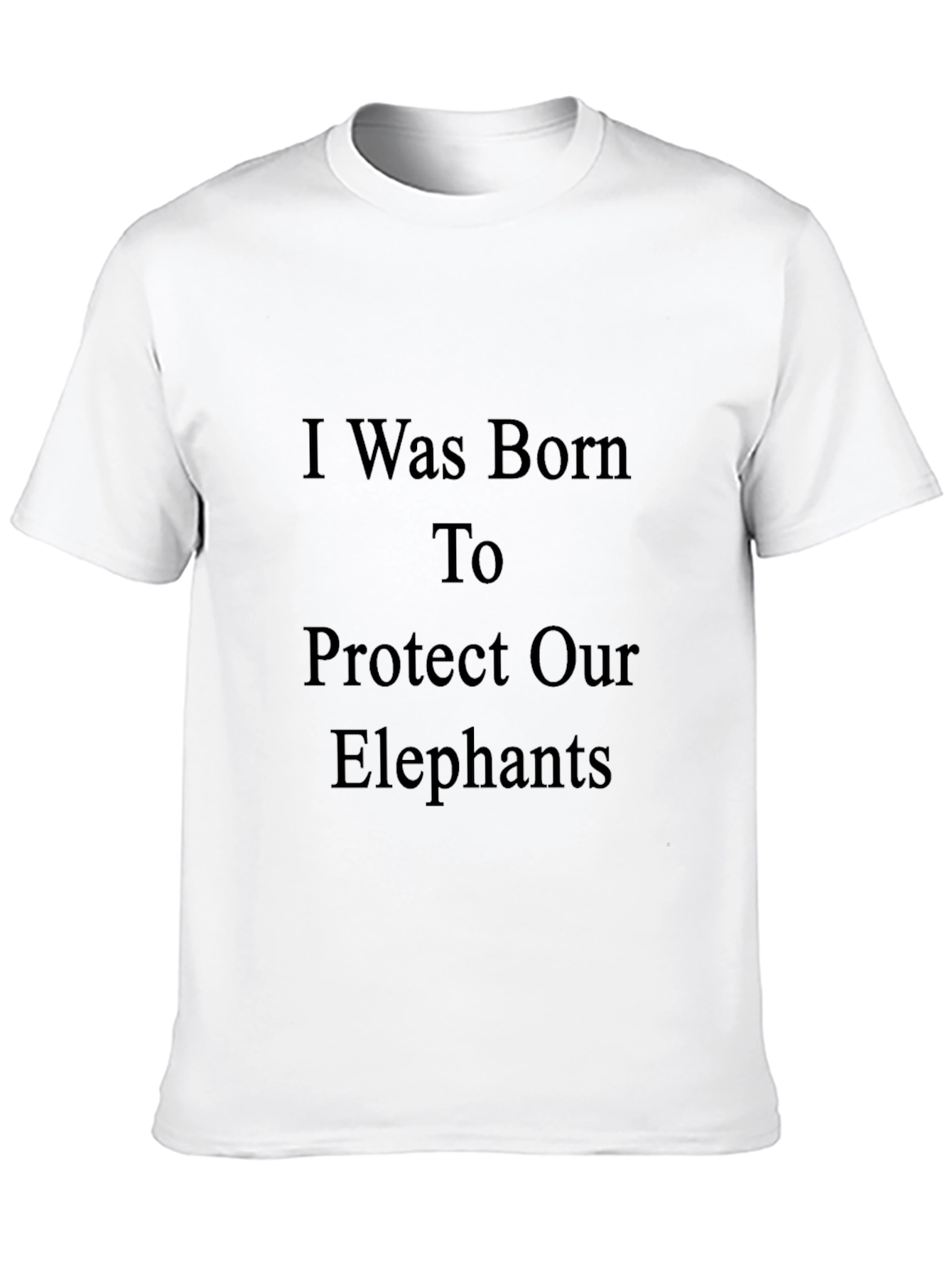 Protect Elephants Black T-Shirt