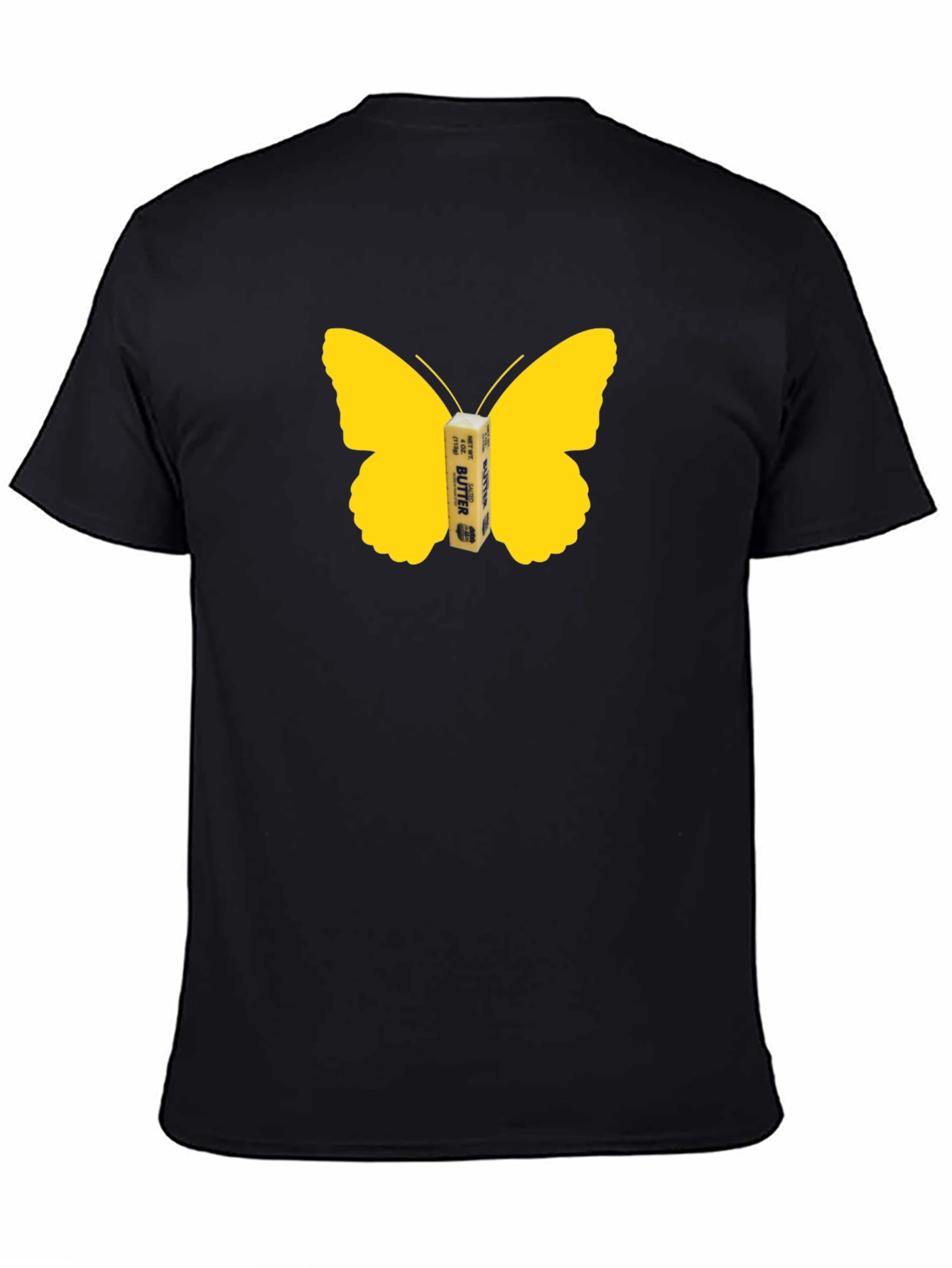 Butterfly Butter Graphic Tee - Funny Food Shirt