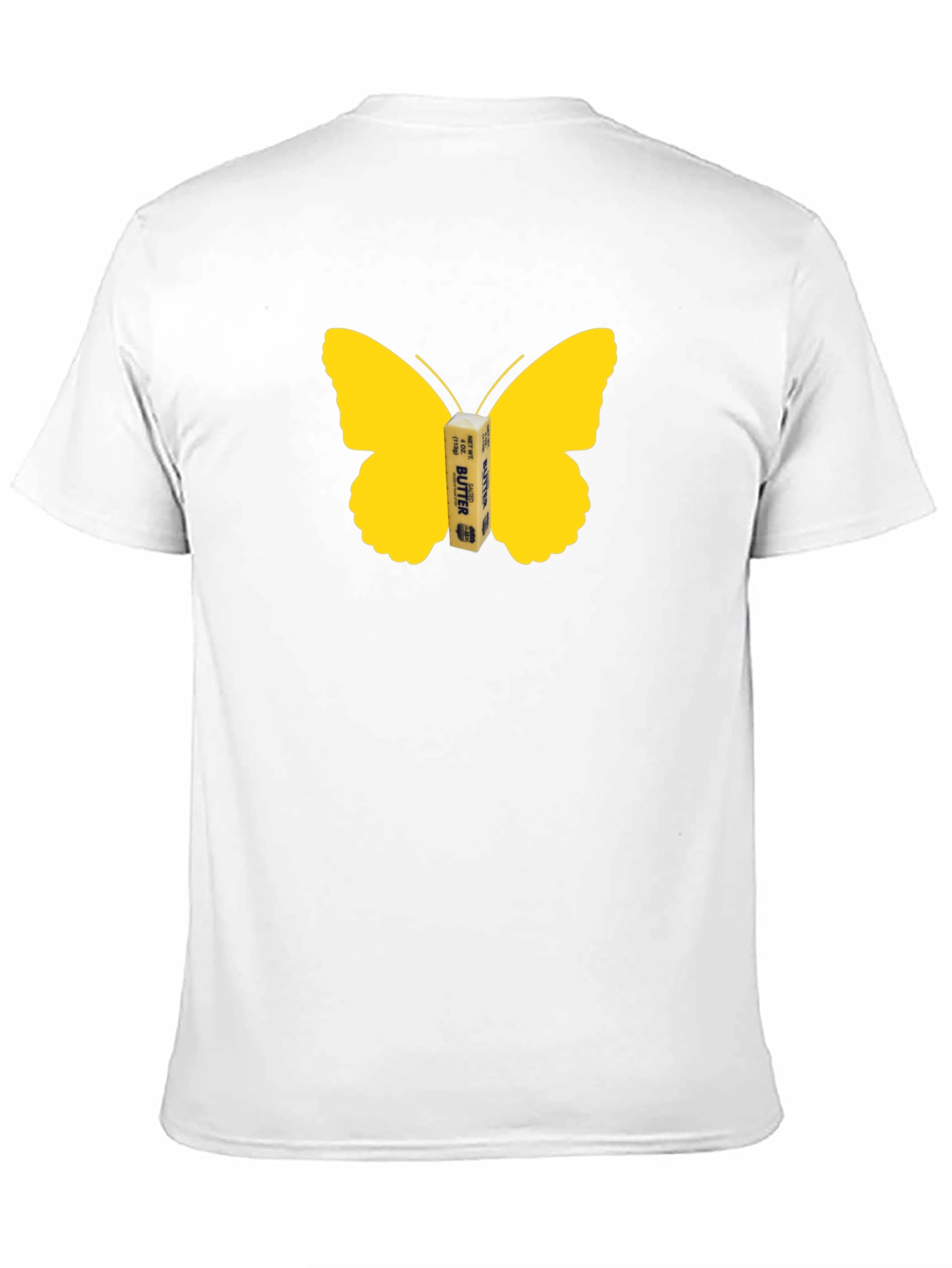 Butterfly Butter Graphic Tee - Funny Food Shirt