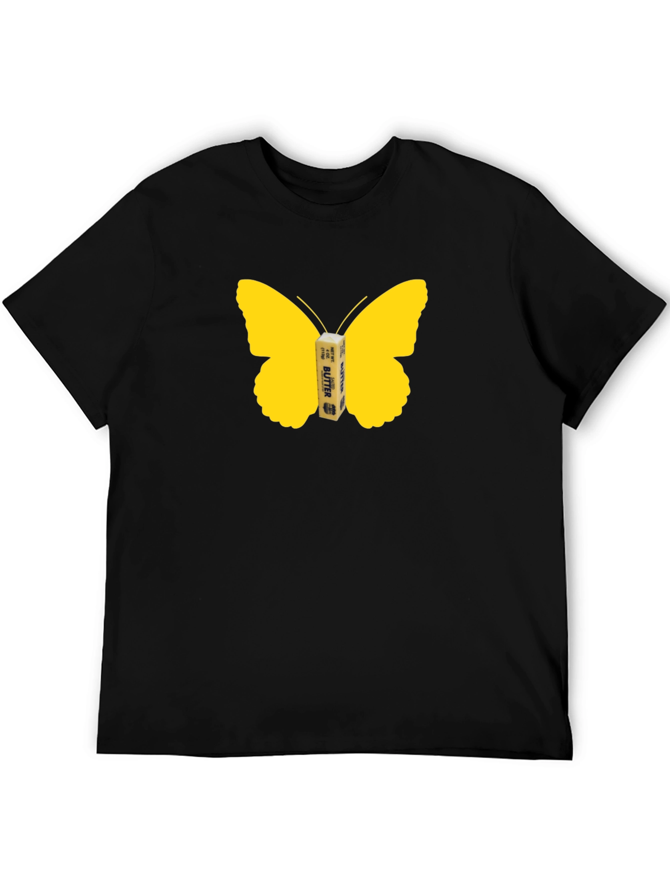 Butterfly Butter Graphic Tee - Funny Food Shirt