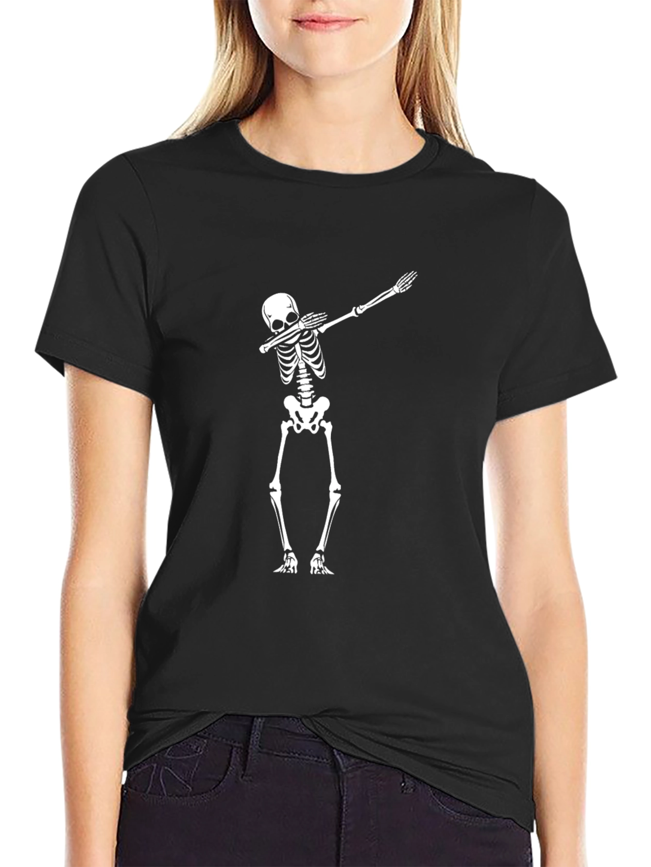 Skeleton Dab T-Shirt - Funny Halloween Tee