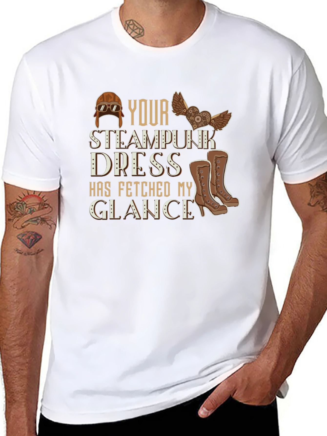 Steampunk Dress T-Shirt - Fetched My Glance
