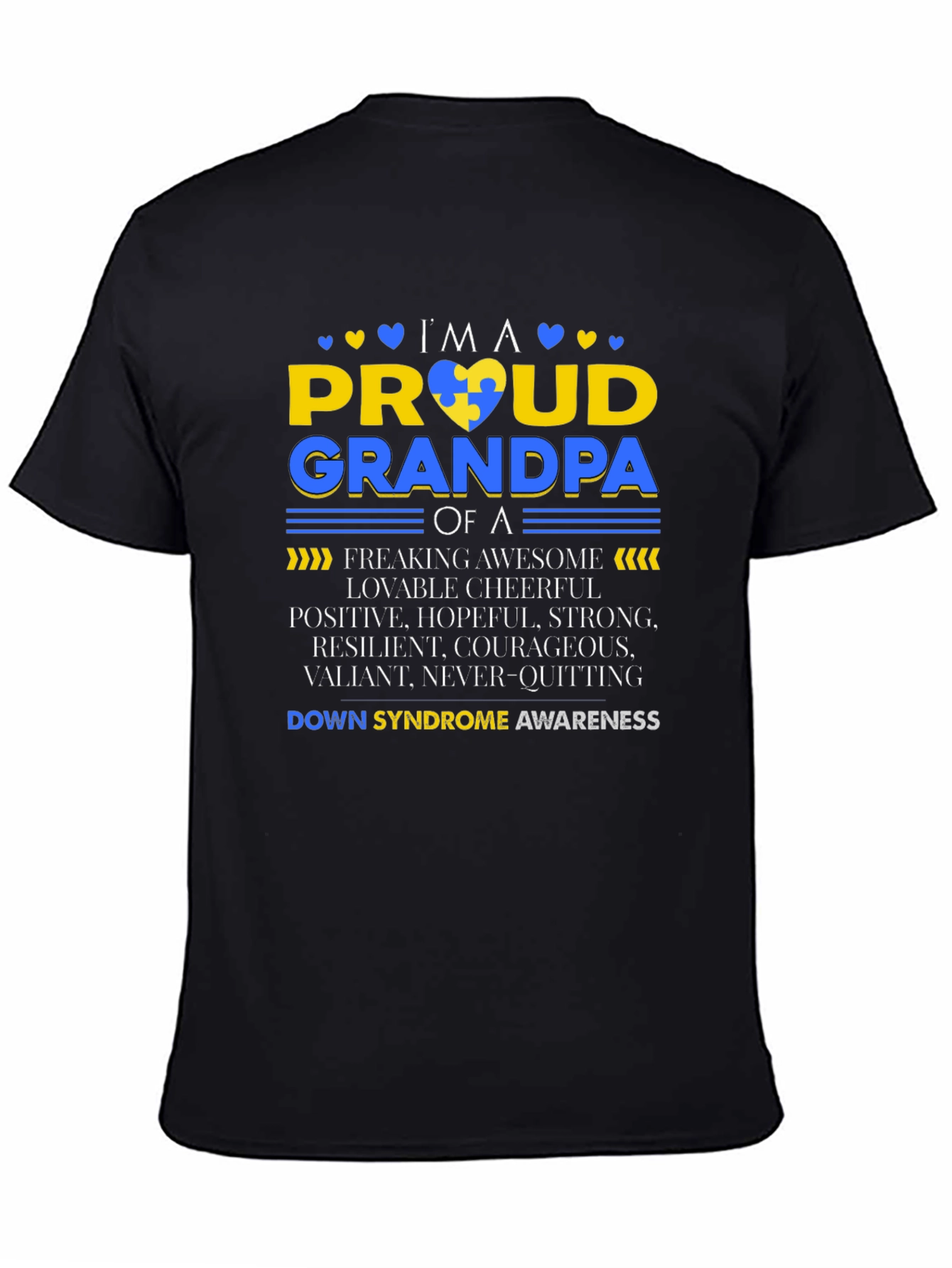 Proud Grandpa Down Syndrome Awareness T-Shirt