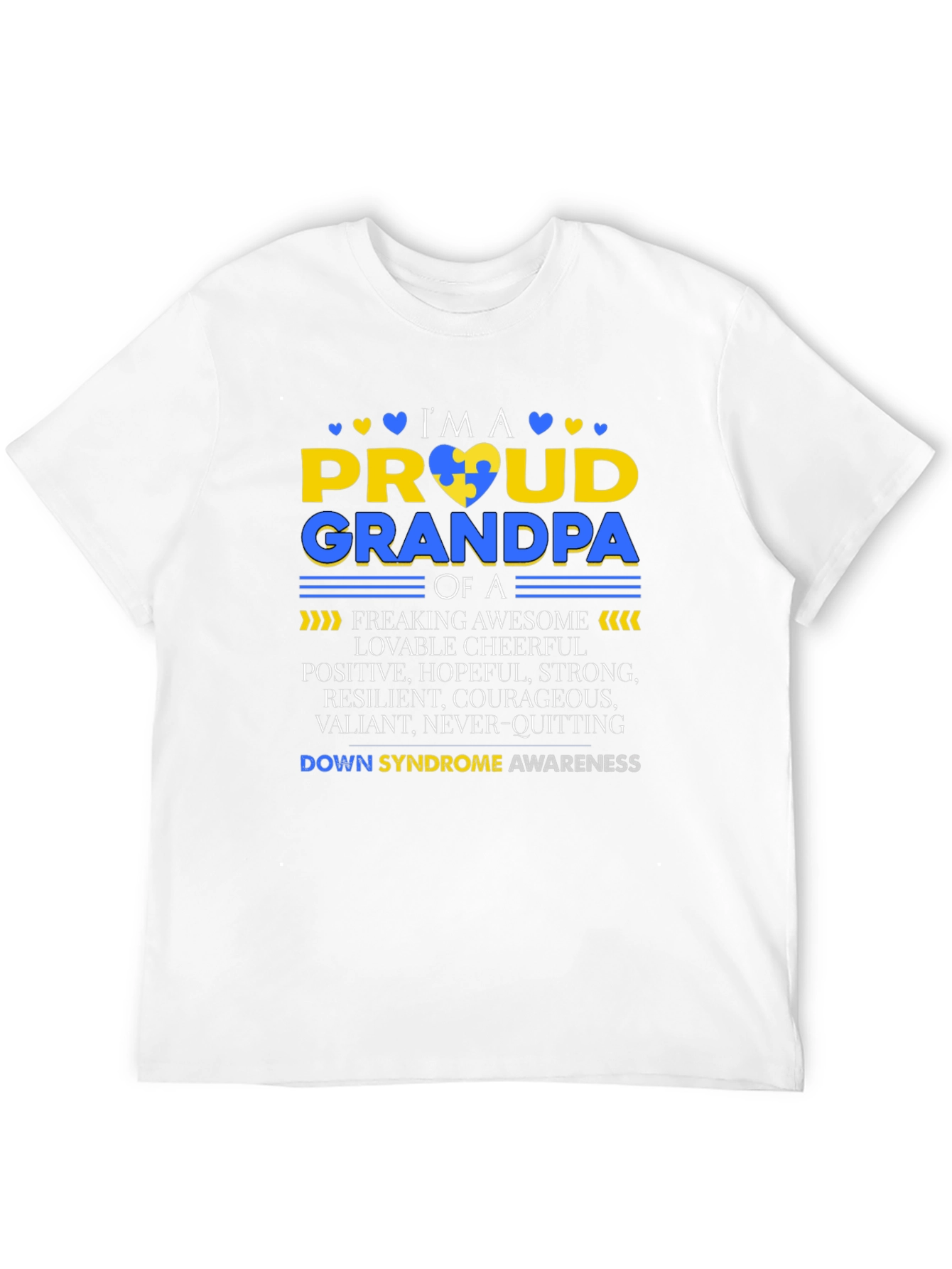 Proud Grandpa Down Syndrome Awareness T-Shirt