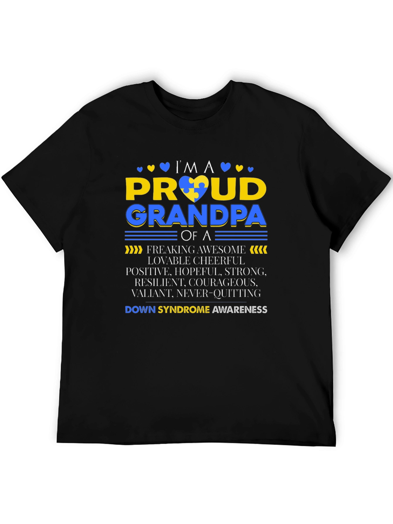 Proud Grandpa Down Syndrome Awareness T-Shirt