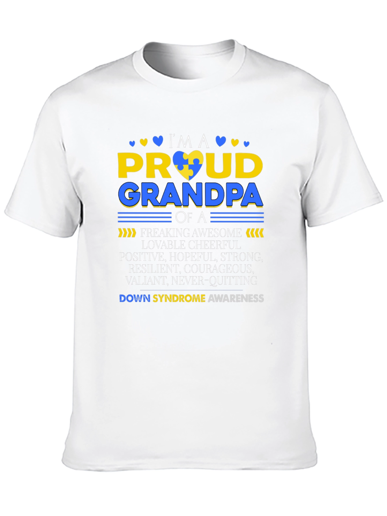 Proud Grandpa Down Syndrome Awareness T-Shirt