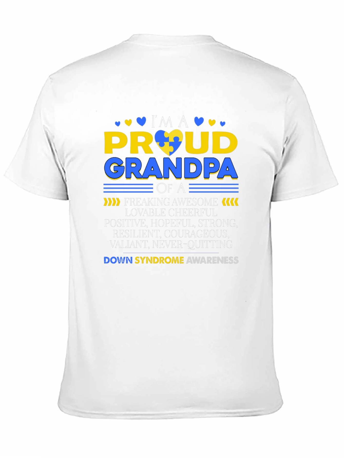 Proud Grandpa Down Syndrome Awareness T-Shirt
