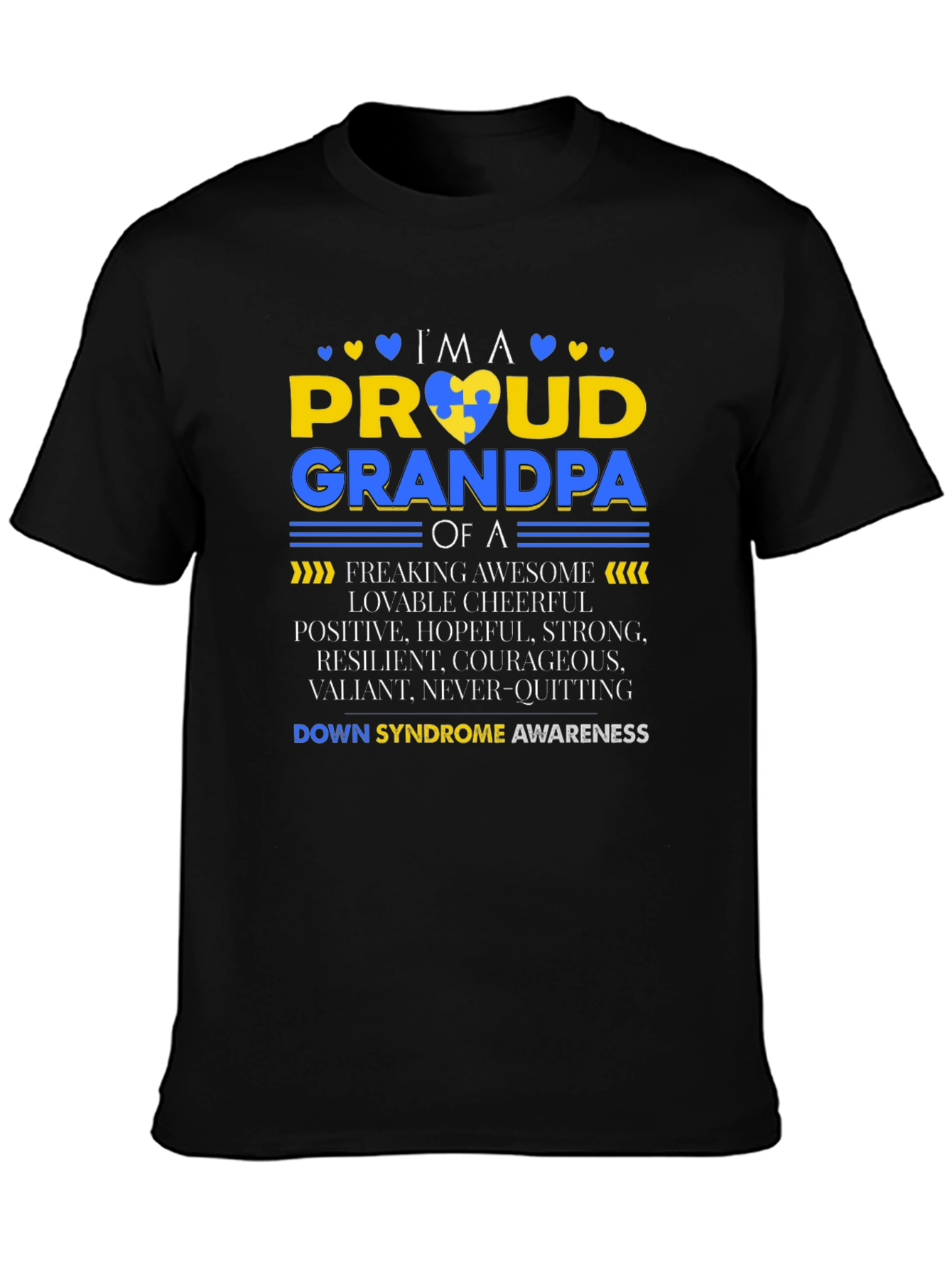 Proud Grandpa Down Syndrome Awareness T-Shirt