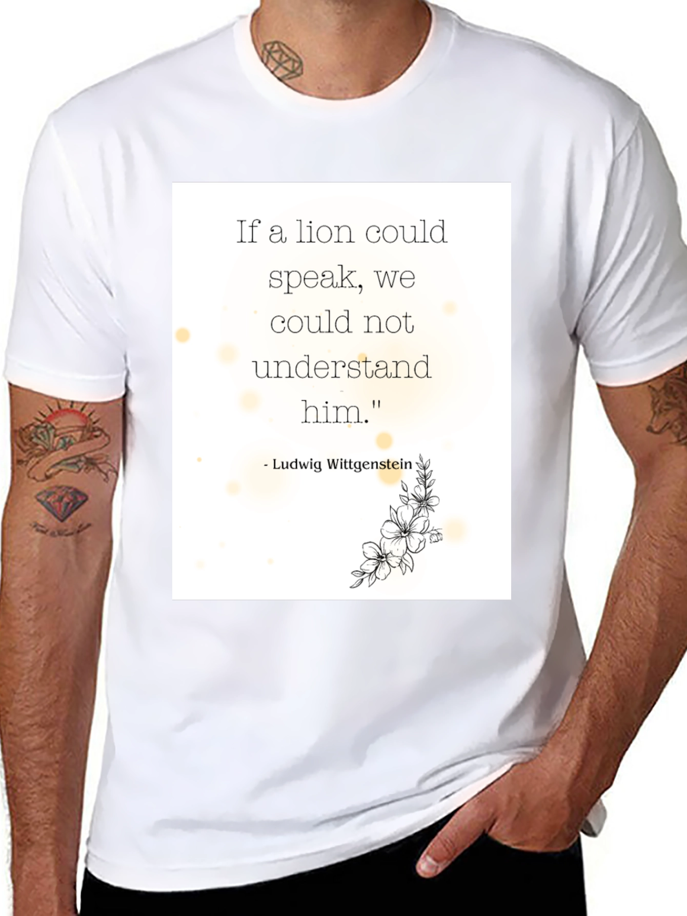 Philosophical Lion Quote T-Shirt
