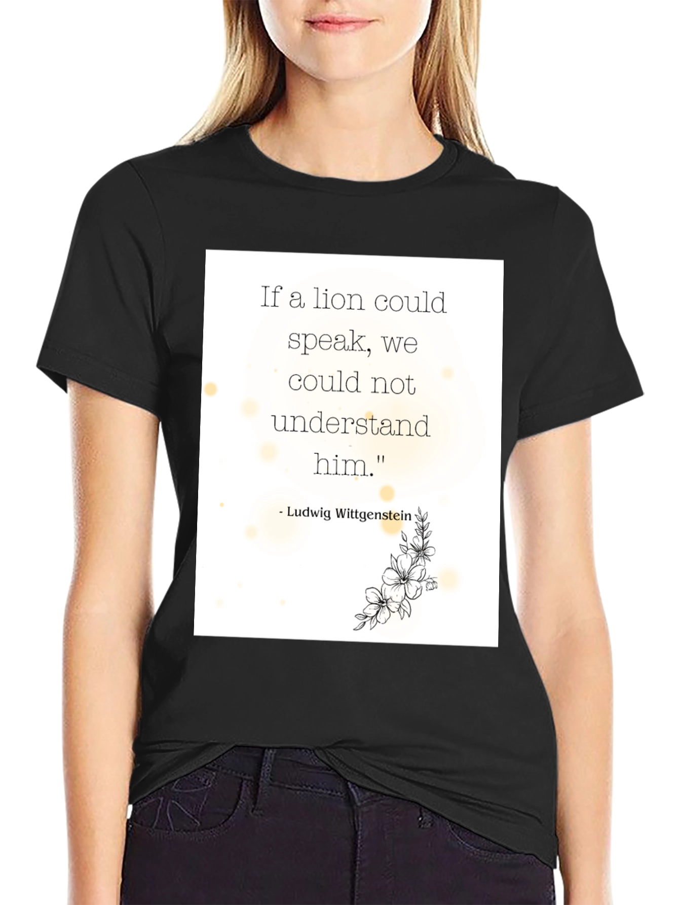 Philosophical Lion Quote T-Shirt
