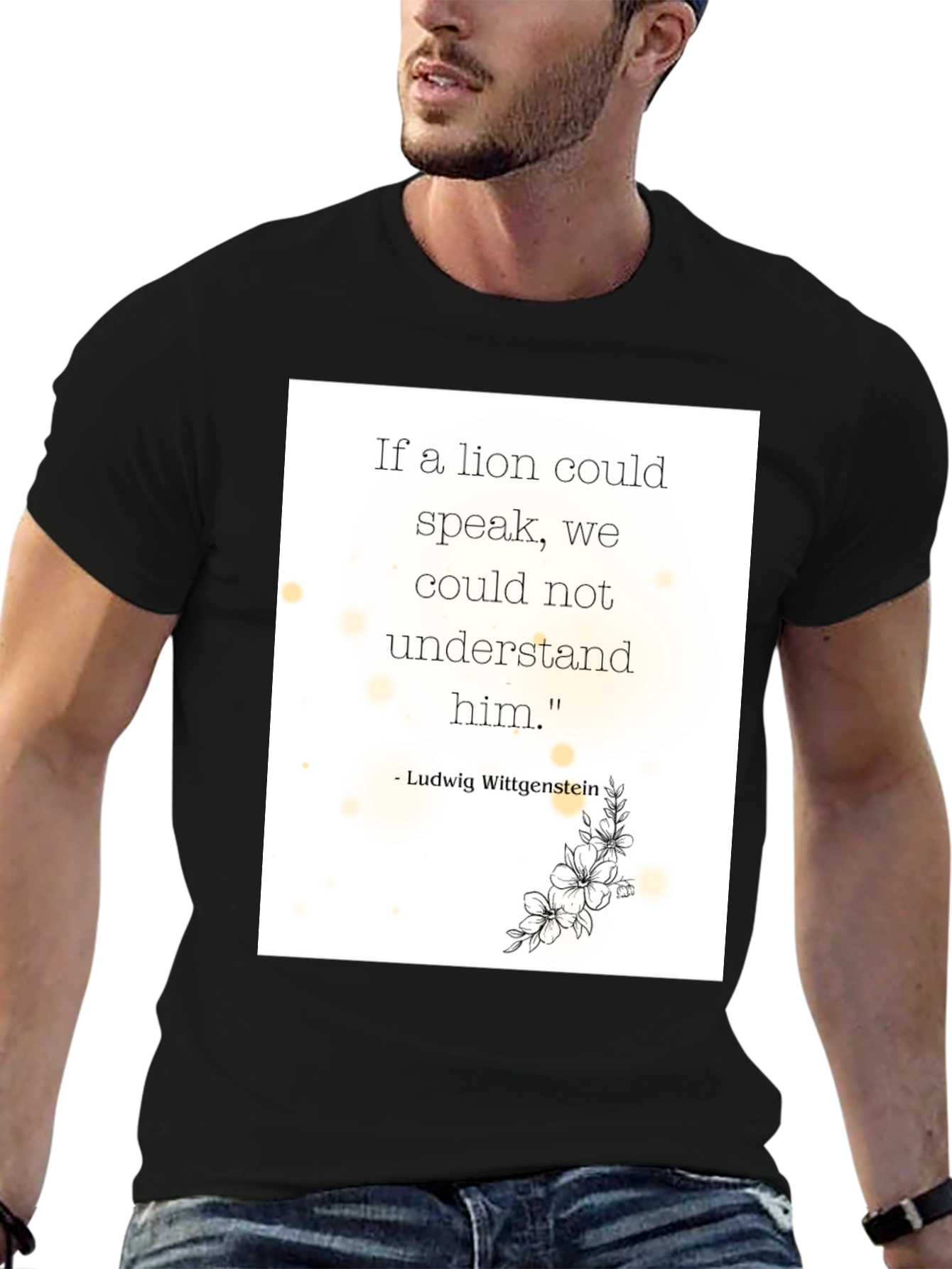 Philosophical Lion Quote T-Shirt