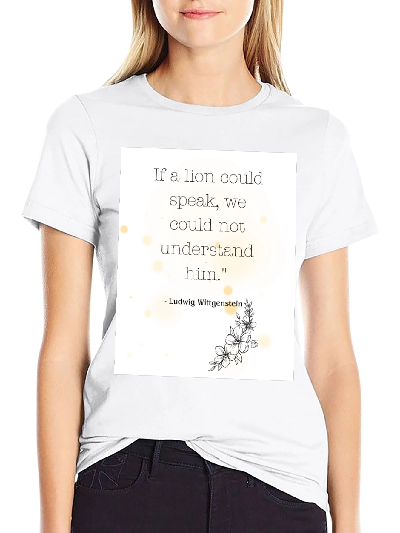 Philosophical Lion Quote T-Shirt