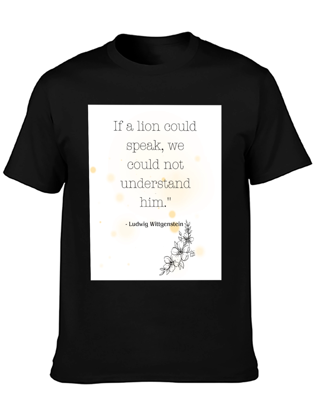 Philosophical Lion Quote T-Shirt