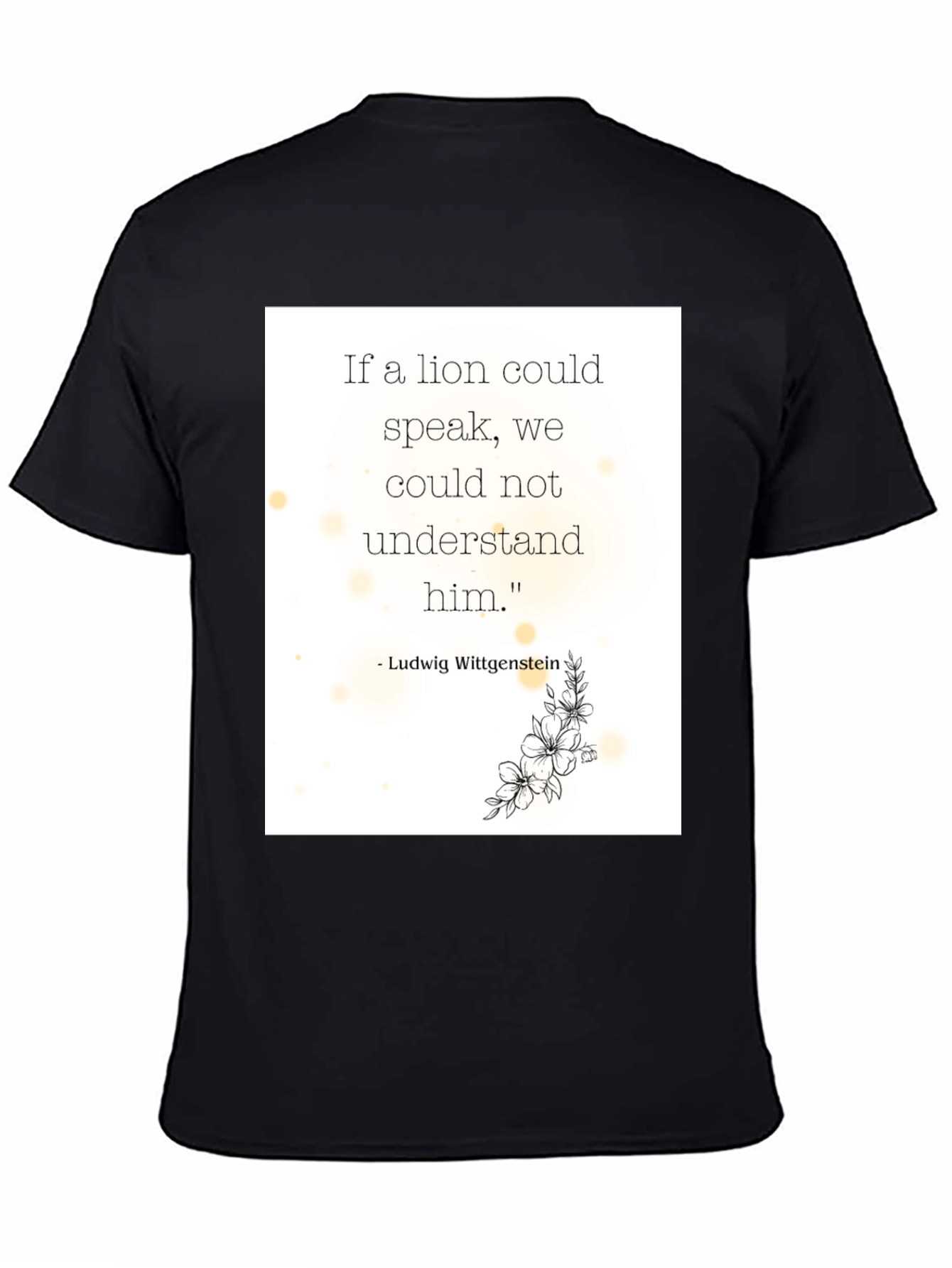 Philosophical Lion Quote T-Shirt