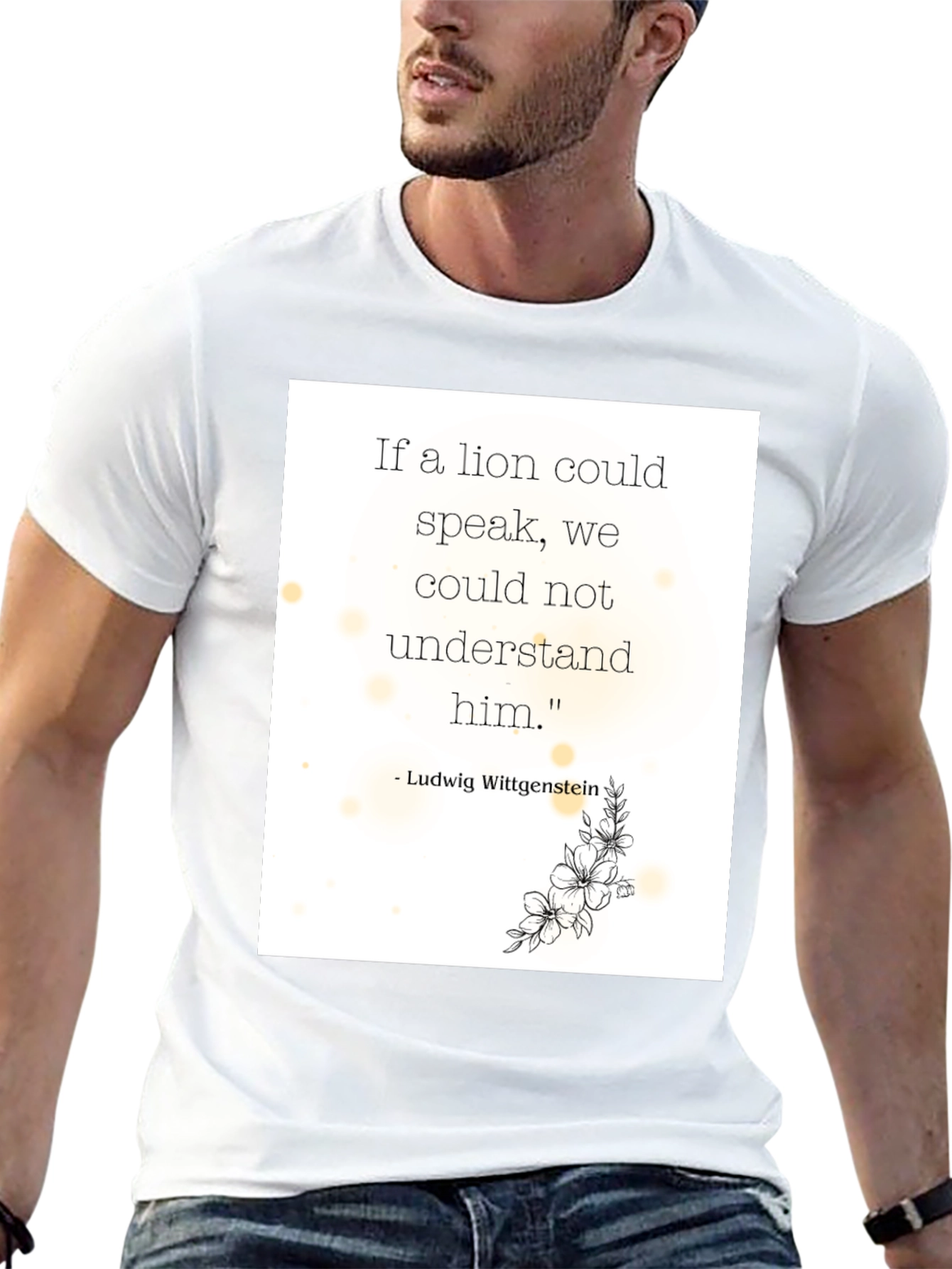 Philosophical Lion Quote T-Shirt