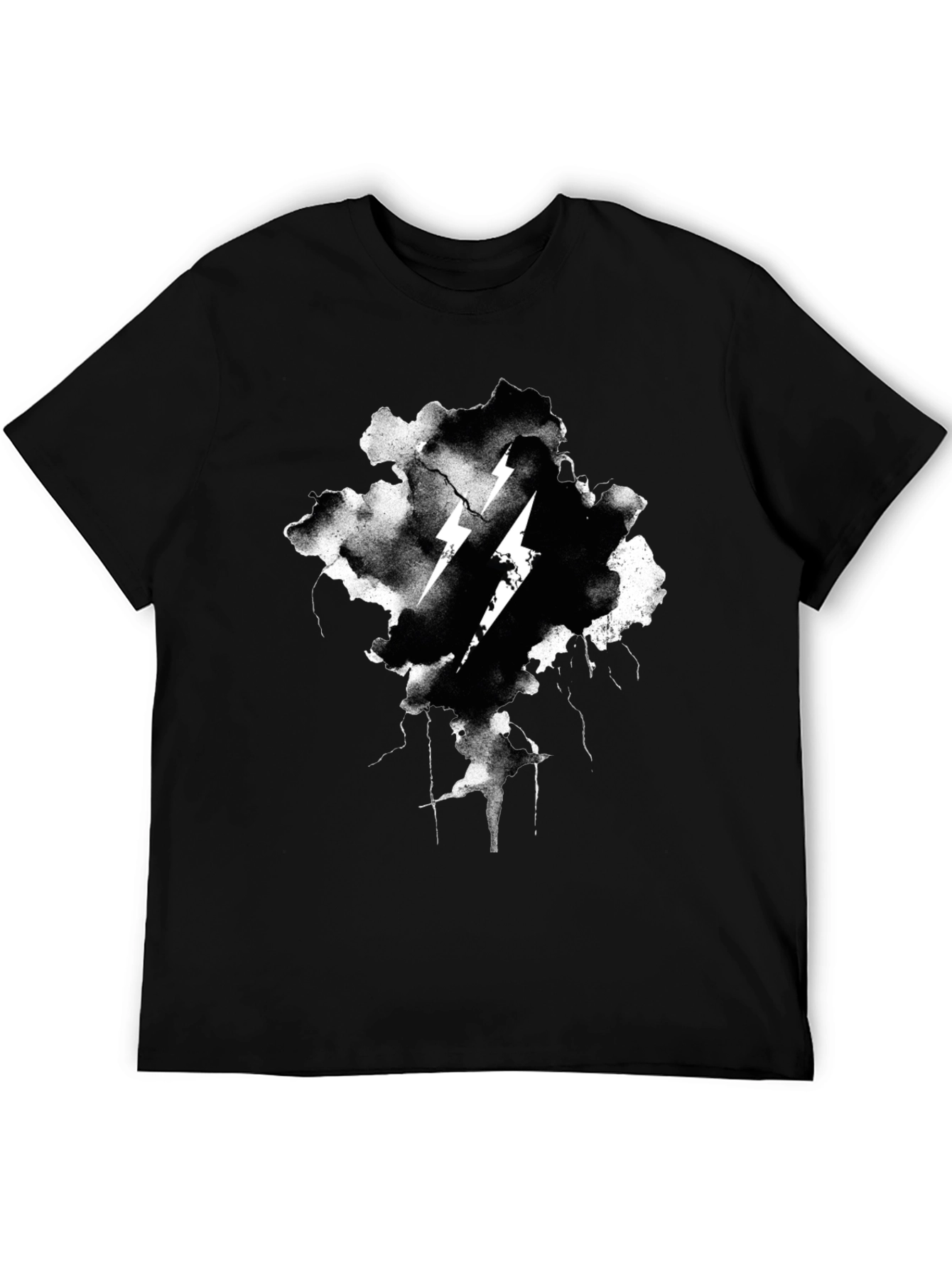 Thunderbolt Graphic Black T-Shirt